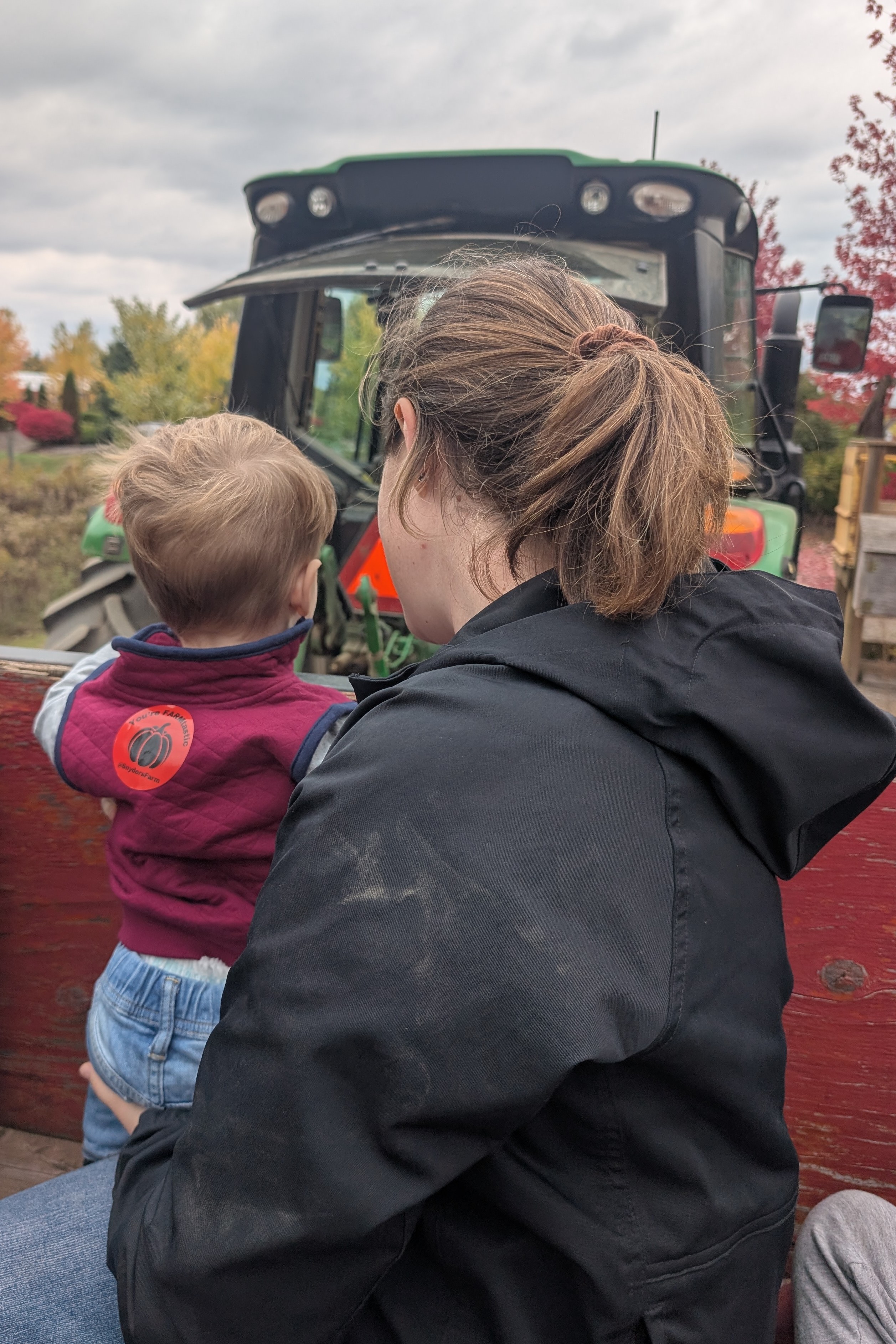 Ben Davey riding a tractor in West Perth
